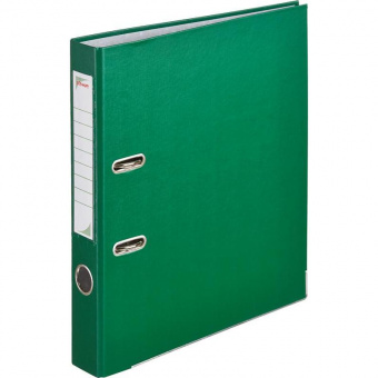 Папка-регистратор Комус, А4, с покрытием из ПВХ/ЭКО, 50 мм, зеленая