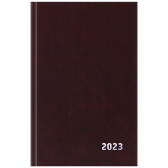 Ежедневник датир. 2023г., A5, 168л., бумвинил, OfficeSpace, коричневый