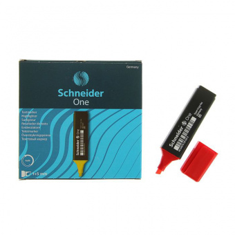 Текстовыделитель Schneider «One 151», скошенный наконечник 5 мм, красный