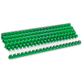 Пружины пластиковые для переплета Office Kit, 8 мм, комплект 100 шт., зеленые