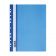 Папка-скоросшиватель пластиковая с перфорацией СТАММ А4, 160мкм, синяя