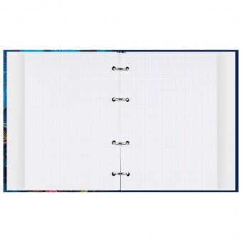 Тетрадь на кольцах А5, 120л., BG "Витраж", глянцевая ламинация, тиснение фольгой