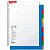 Разделитель пластиковый для папок А4, 10 цветов