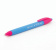 Ручка шариковая автоматическая BRAUBERG Delta Mix корпус soft-touch, ассорти, 0,7мм синяя