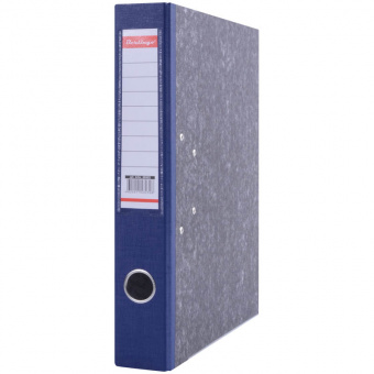 Папка-регистратор Berlingo, А4, с мраморным покрытием, 50 мм, синий корешок