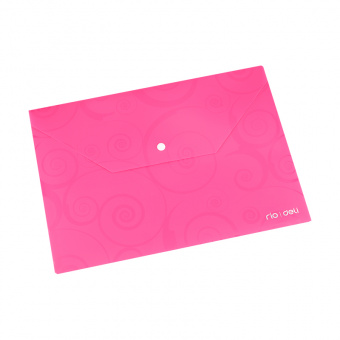 Папка-конверт с кнопкой Deli «Deco», А4, 180 мкм, цвет ассорти