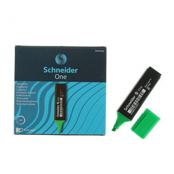 Текстовыделитель Schneider «One 151», скошенный наконечник 5 мм, зеленый