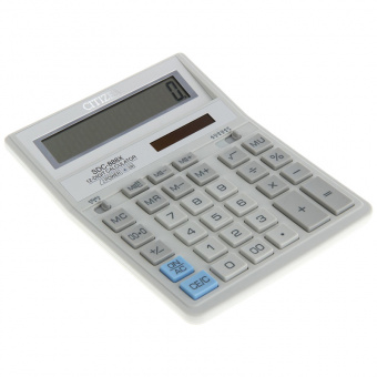 Калькулятор настольный CITIZEN SDC-888 XWH, 12 разрядов, двойное питание