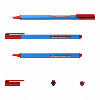 Ручка капиллярная ErichKrause Liquid F-20 Stick, цвет чернил красный