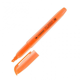 Текстовыделитель inФОРМАТ «Flash», скошенный наконечник 1-4 мм, оранжевый