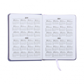 Ежедневник недатированный Канц-Эксмо «Amethyst. Лавандовый», А6, 136 листов, искусственная кожа