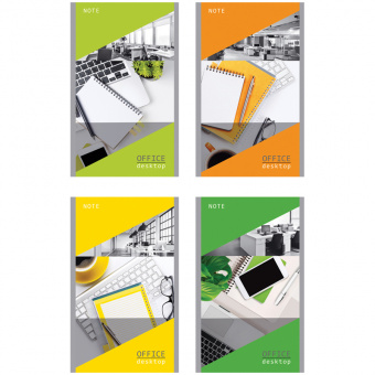 Блокнот на скрепке BG «DeskTop», А6, 32 л., клетка