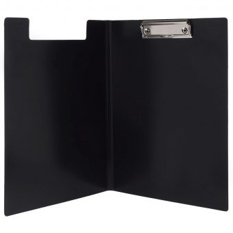 Папка-планшет Berlingo, с верхним прижимом и крышкой, А4, пластик, черный