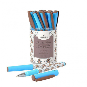 Ручка шариковая масляная LOREX «Illegally Cute. Pug-Unicorn», серия Double Soft, 0,7 мм, стержень синий