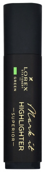 Маркер текстовый LOREX Mark it SUPERIOR 1-5 мм зеленый неон, скошенный, soft touch