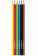 Карандаши цветные ЮНЛАНДИЯ "ДОМИКИ", 6 цветов, классические, пластиковые, грифель мягкий 3 мм