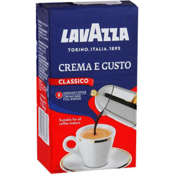 Кофе молотый LAVAZZA «Crema e Gusto», 250 г., вакуумная упаковка