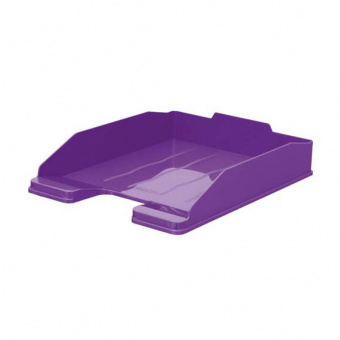 Лоток горизонтальный для бумаг СТАММ «Эксперт», фиолетовый