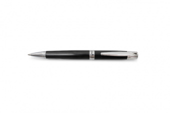 Набор подарочный Delucci: шариковая и перьевая ручки, черный/хром корпус