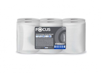 Полотенце бумажное 2х слойное FOCUS SMART большой намотки 150 метров