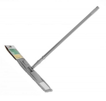 Швабра для пола с насадкой из микрофибры Solid, серая PERFECTO LINEA