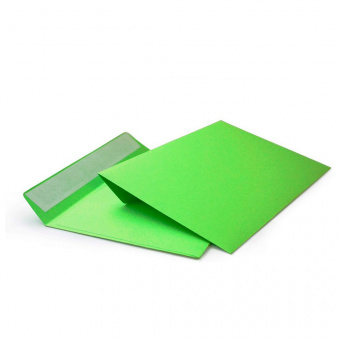 Конверт 114*162, C6, зеленый, 120г, силикон 1шт