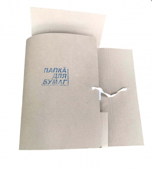 Папка картонная на завязках "Дело"  0.7 мм цельновырубная 
