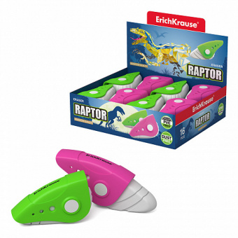 Ластик в пластиковом футляре ErichKrause Raptor