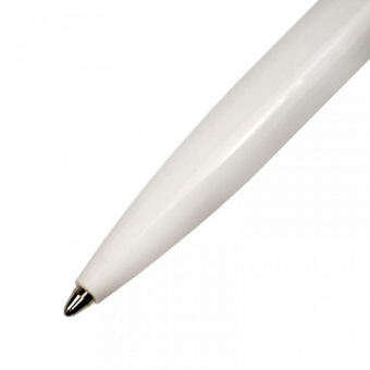 Ручка шариковая автоматическая Luxor CRUX белый корпус, стержень синий