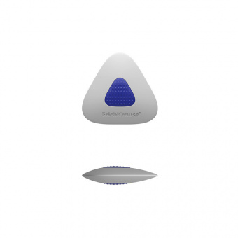 Ластик ErichKrause SmartWay Mini Triangle, с пластиковым держателем,в уп.с европодвесом, белый
