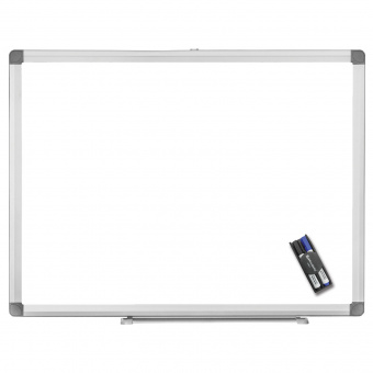 Набор для магнитно-маркерной доски BRAUBERG (магн. стиратель, 2 маркера 5мм: черный, синий)