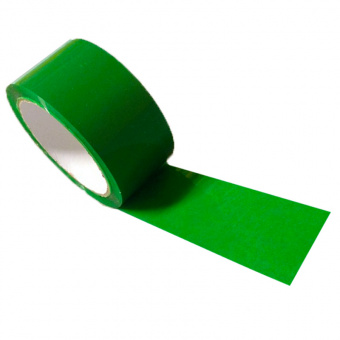 Скотч упаковочный цветной, 48 мм × 66 м, зеленый