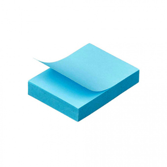 Блок самоклеящийся Silwerhof, 75 × 100 мм, 100 л., голубой