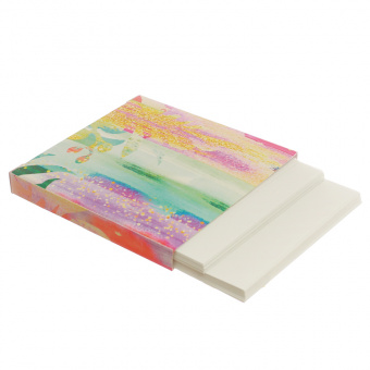 Набор подарочный «Краска»: ежедневник, блокнот, футляр с бумажным блоком для записей, ручка
