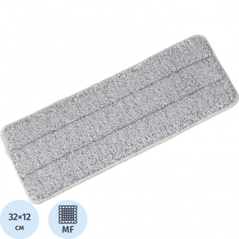 Насадки МОП для швабры (кармашки с 2-х сторон) КОМПЛЕКТ 4 шт., микрофибра, 33х12,5 см, LAIMA