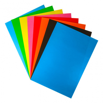 Цветная бумага Каляка-Маляка, А4, мелованная, 8 листов, 8 цветов
