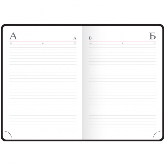 Ежедневник датированный OfficeSpace "Nebraska", 2021г., А5, 145 × 205 мм, кожзам, 176 л., черный