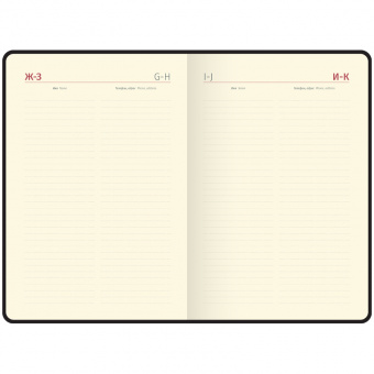 Ежедневник датированный Berlingo "Silver Pristine", 2021г., А5, 143 × 210 мм, кожзам, 184 л., черный/серебряный срез