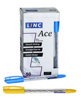 Ручка шариковая Linc «Ace», 0,6 мм, стержень синий