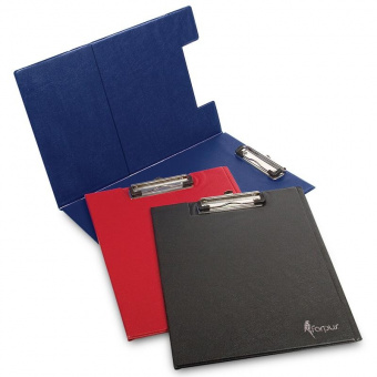 Папка-планшет Forpus А4, с верхним прижимом, с крышкой, ПВХ, синяя