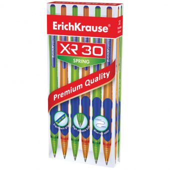 Ручка шариковая автоматическая Erich Krause «XR-30 Spring», 0,7 мм, стержень синий