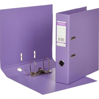 Папка-регистратор Strong Line 70мм, сиреневый (фиолетовый), двухсторонняя обтяжка ПП