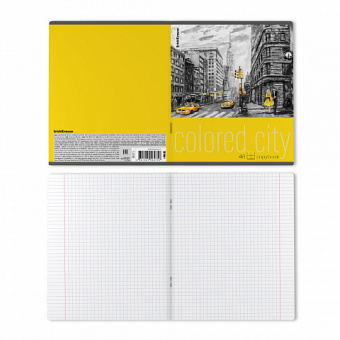 Тетрадь общая ученическая ErichKrause Colored City, 48 листов, клетка_MIX-PACK