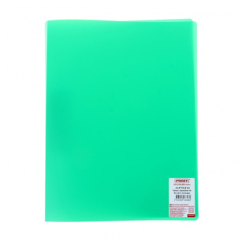 Папка с прижимом PROFF, 450 мкм, зеленая
