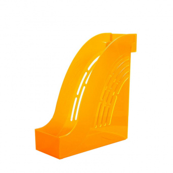 Лоток вертикальный для бумаг Attache"Яркий офис", ширина 95 мм, тонированный, оранжевый