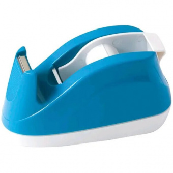 Диспенсер для клейкой ленты DELI VIVID, голубой, 18мм 125*58*66мм, пластик