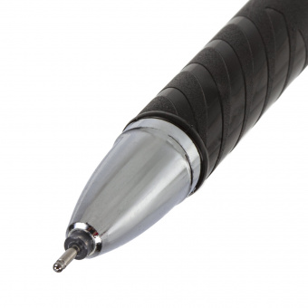 Ручка гелевая STAFF "College", ЧЕРНАЯ, корпус черный, игольчатый узел 0,6 мм, линия письма 0,3 мм