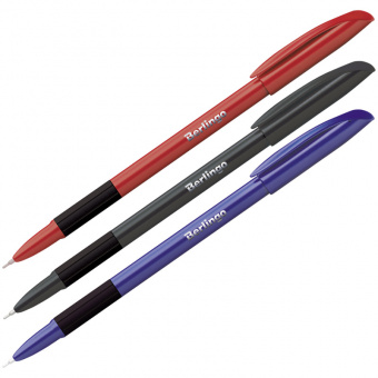 Ручка шариковая Berlingo "Metallic Pro", 0,7 мм, стержень синий