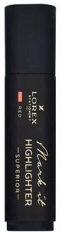Маркер текстовый LOREX Mark it SUPERIOR 1-5 мм красный неон, скошенный, soft touch