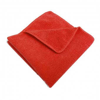 Салфетки для уборки, 25 × 25 см, 3шт., микрофибра, красные
